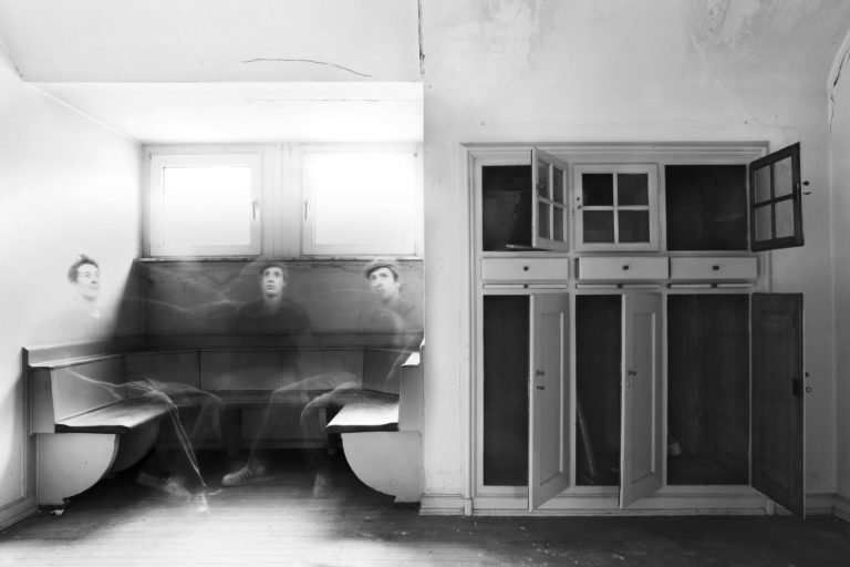 Moritz Feuerstein: Selbstporträt - ich und die Welt, Alu-Dibont Fineart, 80 x 120 cm